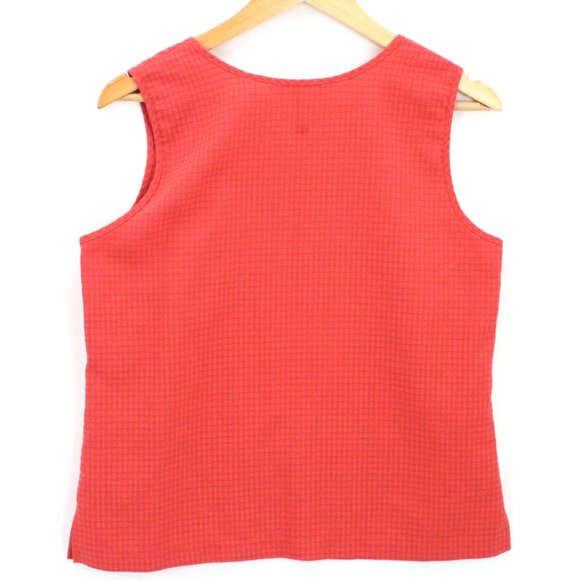 Drapers & Damons Blouse Top Womens Petite Pink Sleeveless Lightweight Sz PM - Picture 7 of 9